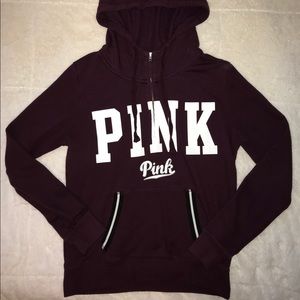 PINK Maroon Hoodie